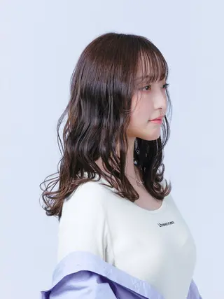 ロング カラー 大人レイヤー& 透明感カラー💄のヘアスタイル