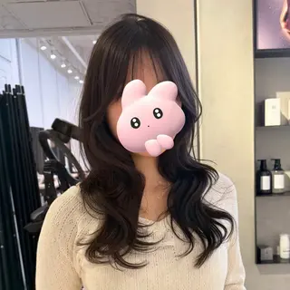 ロング カラー 韓国ヘア/グレージュ kanako🤍🫧のヘアスタイル