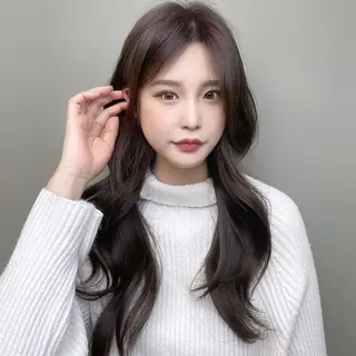ロング 韓国特化🇰🇷 エクステのヘアスタイル