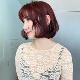 ショート カラー 縮毛矯正/レイヤー /kirara🌼のヘアスタイル