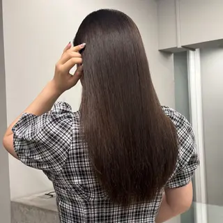 セミロング 𝐀𝐦𝐞𝐫𝐢 /透明感カラーのヘアスタイル