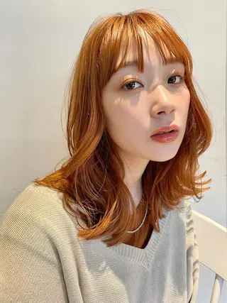 ミディアム カラー 髪質改善矯正特化 🇰🇷amiruのヘアスタイル