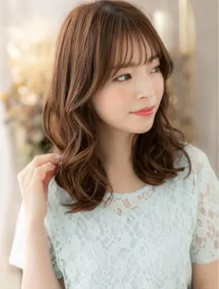 ミディアム 掲載テスト中、予約 受け付けておりませんのヘアスタイル