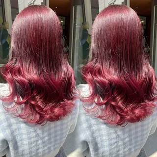 セミロング カラー ブリーチなしカラー kana🐱のヘアスタイル