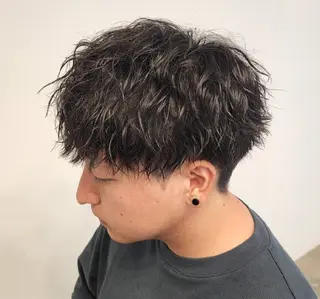 ショート パーマ メンズ 【イケメン風パーマ】 SHOFYのヘアスタイル