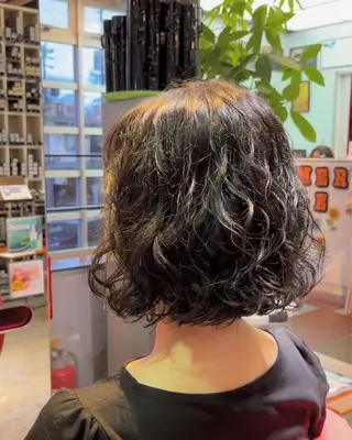 ミディアム パーマ FIX店長/名駅/ 国際センター/パーマのヘアスタイル