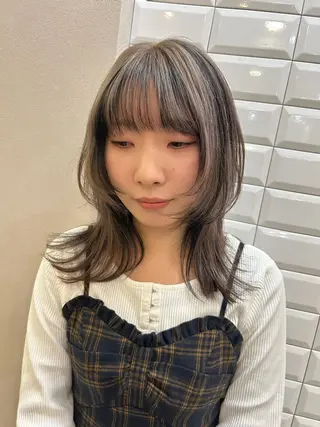 ロング カラー hubhair レイヤー/透明感のヘアスタイル