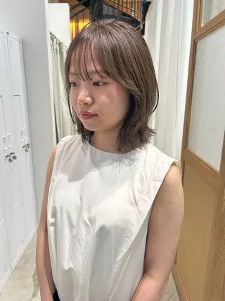 ミディアム カラー ヘアアレンジ yuka .のヘアスタイル