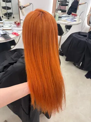 ロング カラー ayano/ピンク/ ラベンダーのヘアスタイル