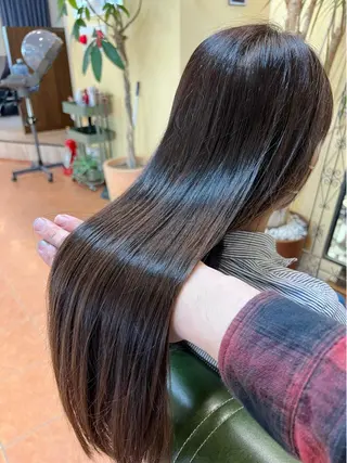 ロング カラー 石井 佑樹のヘアスタイル