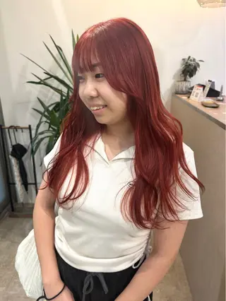 ロング カラー SHOTO ハイトー ン/ブロンドカラーのヘアスタイル