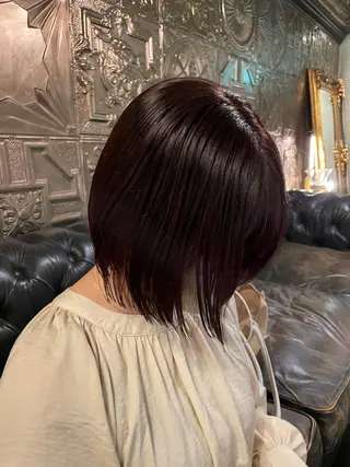 ショート カラー パーマ ヘアアレンジ くびれレイヤー/艶 カラー　MADOKAのヘアスタイル