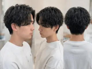 ショート メンズ パーマ Men's Lienのヘアスタイル