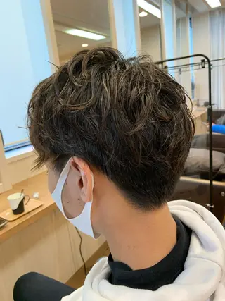 ショート パーマ メンズ NUMBER 天王寺 🌼yuriのヘアスタイル
