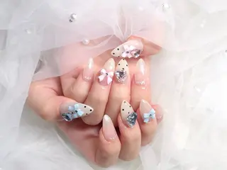 ネイル ワンホン韓国ちゅるん ネイル✨🎀AMIのネイルデザイン