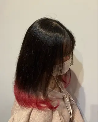 ミディアム 鳥本かりん／ パーマモデル募集のヘアスタイル
