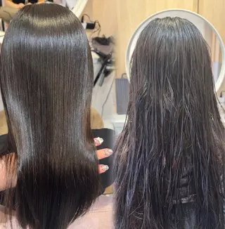 ロング カラー 𝘀𝗮𝗲 ⑅*/ 艶髪/ショートボブのヘアスタイル