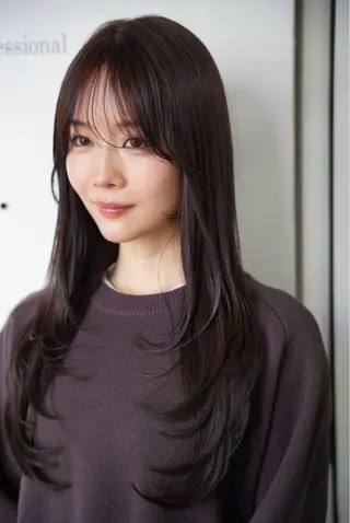セミロング 🖱️透明感カラー ×髪質改善Rikyuのヘアスタイル