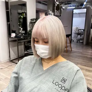 ショート JIN/暖色カラー /髪質改善/艶髪のヘアスタイル