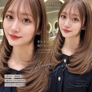セミロング カラー 美髪縮毛矯正✨🫧 レイヤー川村利幸のヘアスタイル