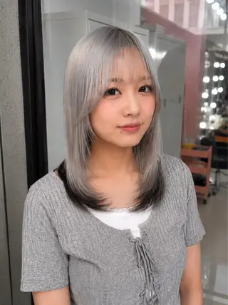 セミロング カラー 🦋色落ちまで綺麗に 🦋KOKIのヘアスタイル