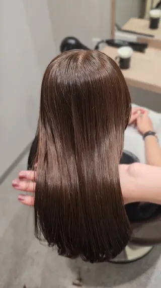 セミロング カラー 【垢抜けカラー/ 縮毛矯正】Taikiのヘアスタイル