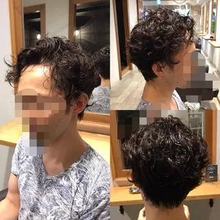 ショート パーマ メンズ TELA HAIR 幕張本郷店 千尋のヘアスタイル