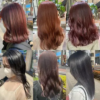 ロング カラー ヘアアレンジ TSUNA 🌙 Lim 五反田のマツエク・マツパデザイン