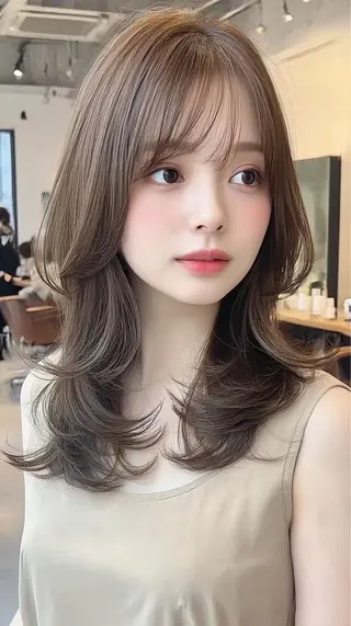 ロング 絶対綺麗な暖色カラー 🎯あります✨増渕✨のヘアスタイル