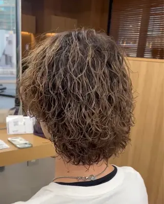 ショート カラー パーマ ヘアアレンジ メンズ キッズ 🔥メンズ特化🔥/ 福田朝輝のヘアスタイル