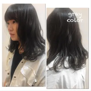 ミディアム 庄嶋 彩香のヘアスタイル