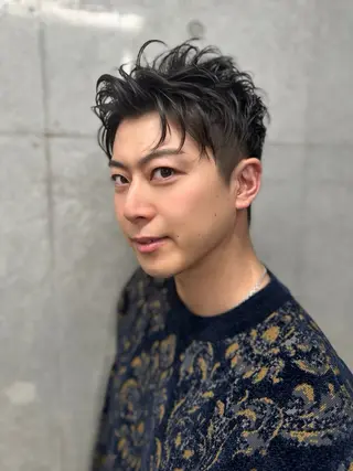 ショート メンズ 原宿アンリ 山下卓也のヘアスタイル