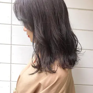 セミロング カラー パーマ ヘアアレンジ メンズ キッズ ネイル マツエク・マツパ インナーカラー/ KANAのヘアスタイル