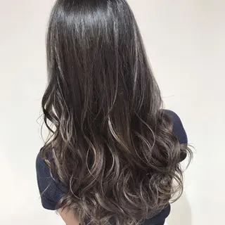 ミディアム カラー 髪質改善カラー韓国風 レイヤーtudaのヘアスタイル