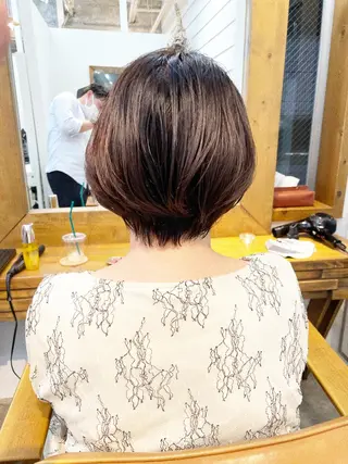 ショート カラー 👑銀座ショート/ 絶壁補正/金子涼👑のヘアスタイル
