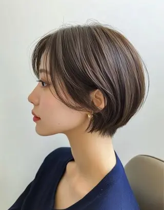 ショート カラー 顔まわり× レイヤー/MIUのヘアスタイル