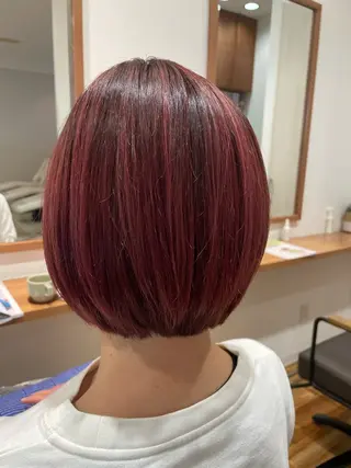 カラー すやま もえのヘアスタイル