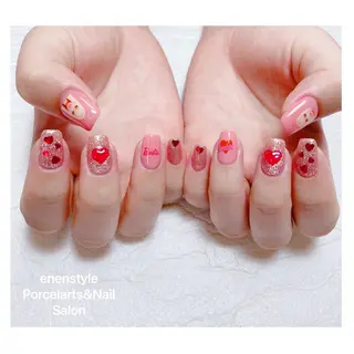 ミディアム ネイル 🐾enen style 🐾のネイルデザイン