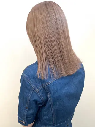 ロング カラー NANO/ ブリーチ×レイヤーのヘアスタイル