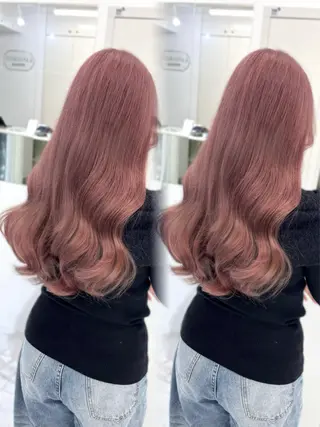 ロング カラー 盛れる顔まわり🤍 渋谷/Risa🎀のヘアスタイル