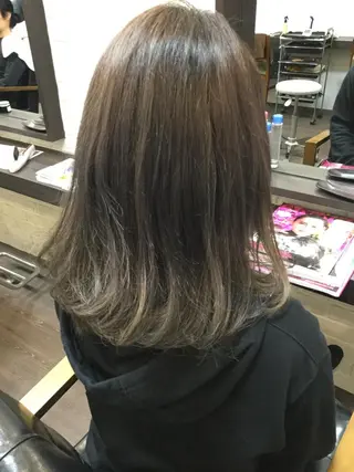 ミディアム 増田 晃士のヘアスタイル