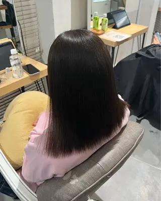 ミディアム カラー sayuri/心斎橋 /ハイトーンカラーのヘアスタイル