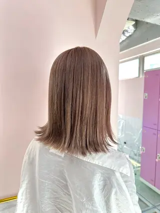 ミディアム モテ艶🪄ベージュ カラー🧸RUKAのヘアスタイル