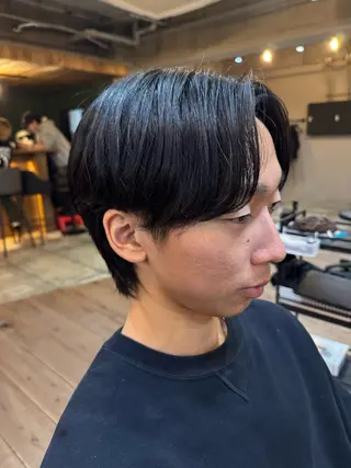 ショート メンズ メンズ/マッシュ センターパート/悠羽のヘアスタイル
