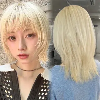 カラー デザイン×ダブルカラ ーHarusa🎀のヘアスタイル