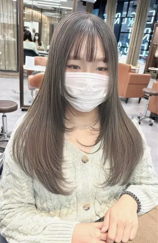 ロング カラー りん 🎀韓国スタイルのヘアスタイル