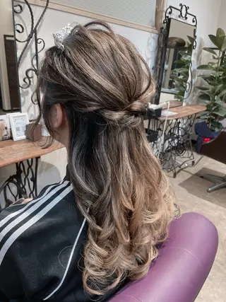 ロング 下林 雅明のヘアスタイル