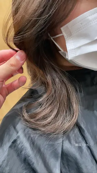カラー レイヤーカット/透明 感カラー🐬永井瑠栞のヘアスタイル