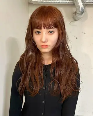 ロング 保坂 ひなたのヘアスタイル