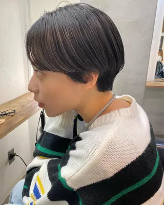 ショート カラー パーマ ヘアアレンジ メンズ キッズ ネイル マツエク・マツパ アイブロウ 🧼柴田 健太郎🧼のヘアスタイル
